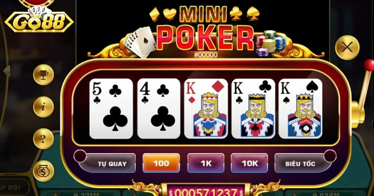 Bí kíp dễ thắng game bài poker Go88 